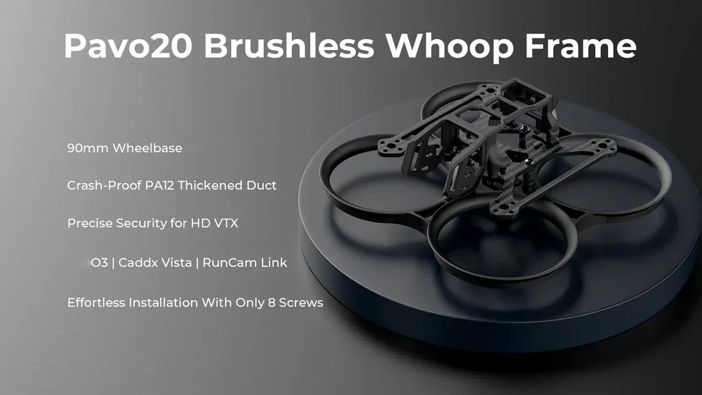 Extended Flight Brushless FPV Whoop Drone 4 Battery Pack