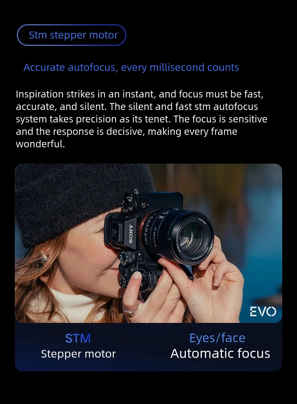 85mm F2.0 Full Frame Autofocus Lens for Sony E-Mount