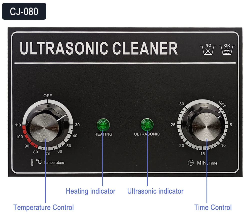 1.3L 60W Ultrasonic Cleaner Compact Jewellery Washer