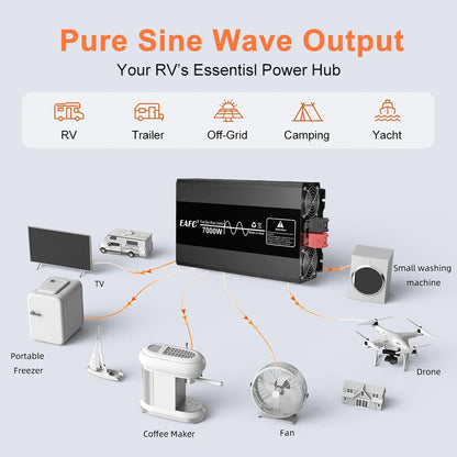 12V 4000W Pure Sine Wave Power Inverter