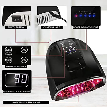 90W Rechargeable Cordless UV LED Nail Lamp