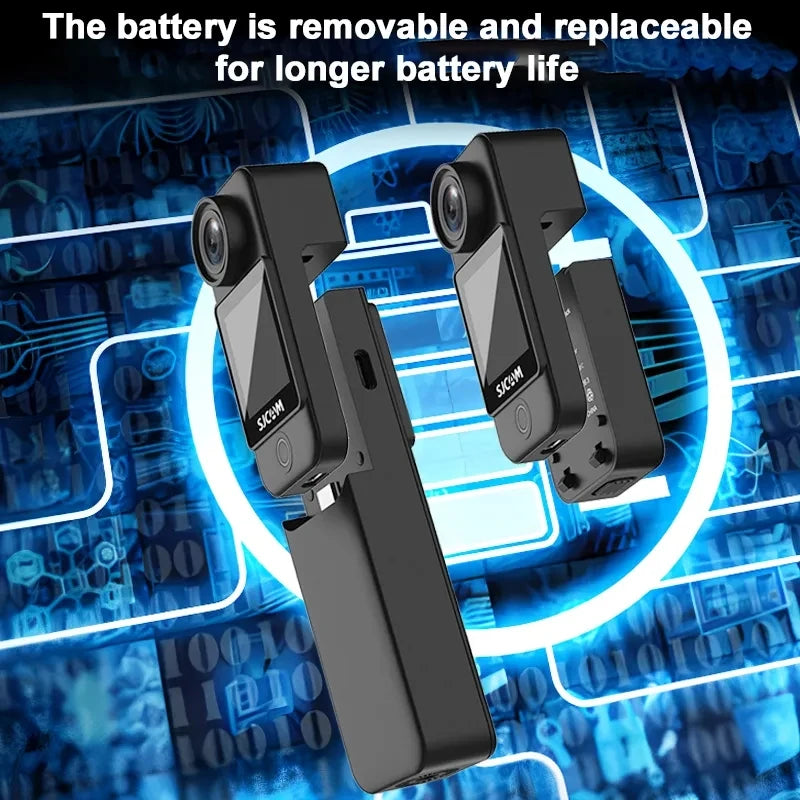 White 4K Sports Camera with Image Stabilization