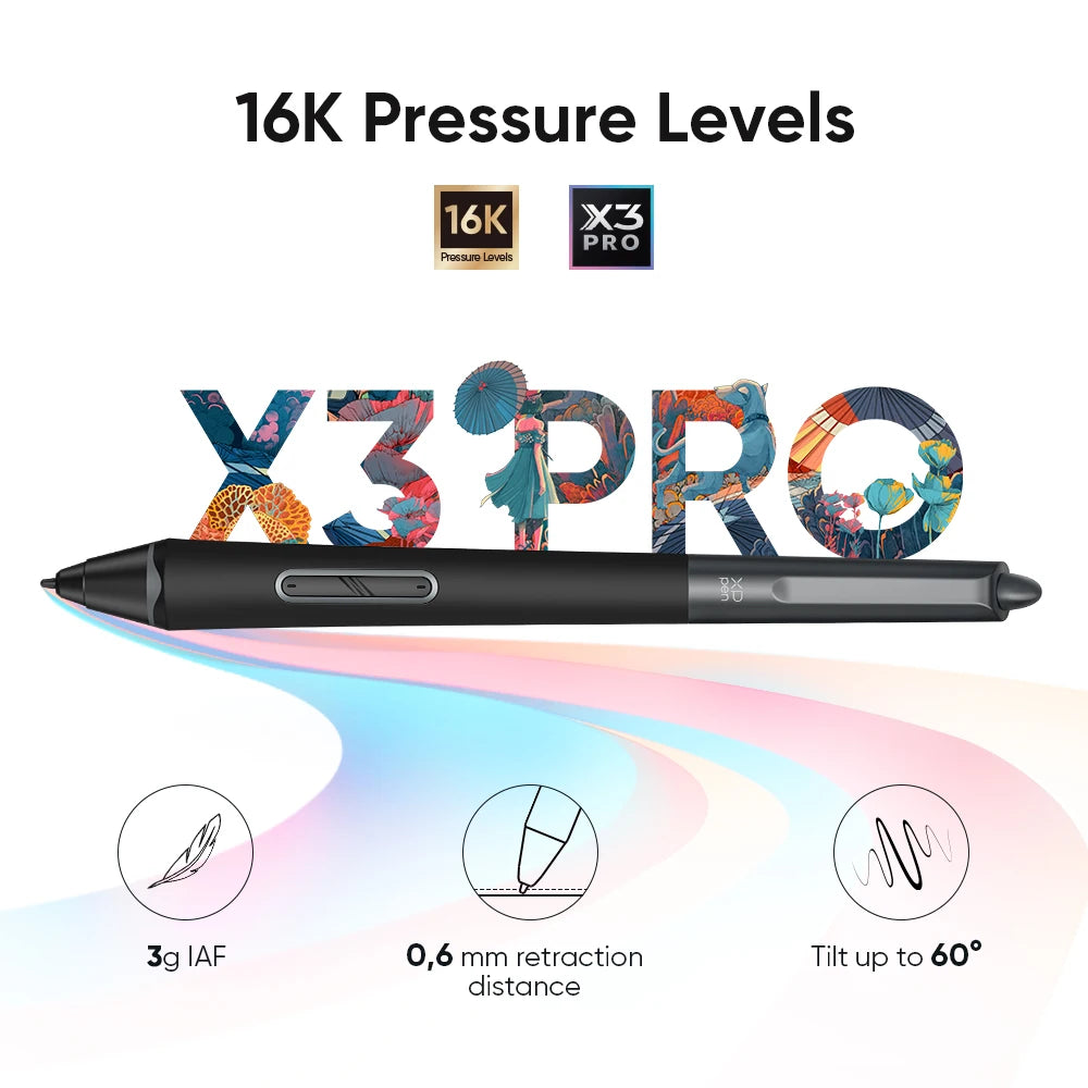 Rechargeable 9x6 Drawing Tablet 16384 Pressure Levels