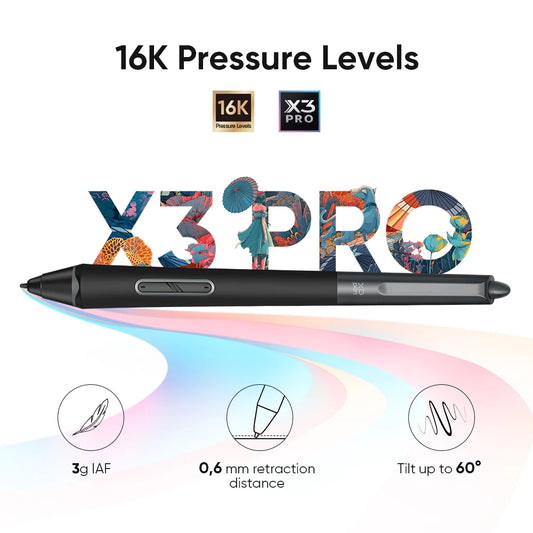 Rechargeable 9x6 Drawing Tablet 16384 Pressure Levels