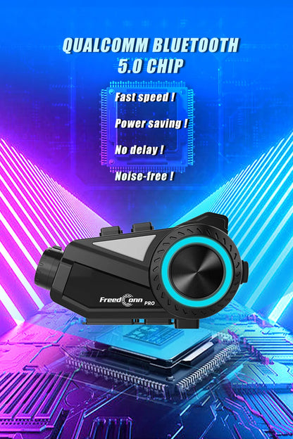 Motorcycle Helmet Intercom 1440P Camera DVR