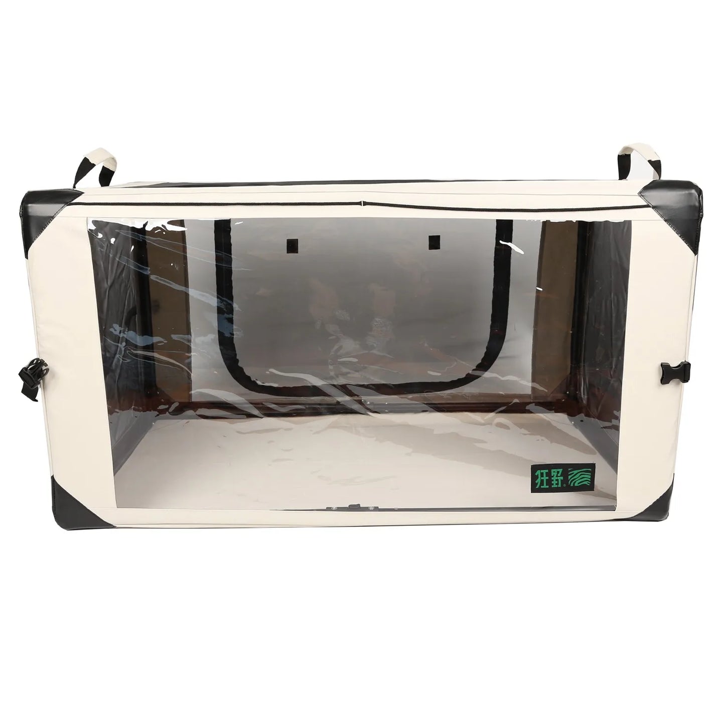 Large Pearl Gray Foldable Cat Cage for Shows and Travel