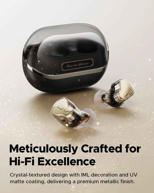 3 Driver Hybrid Wireless Earbuds with Adaptive ANC and LDAC