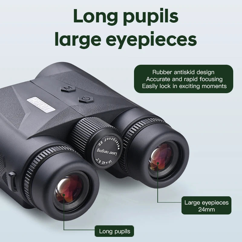 2400M Green Rangefinding Binoculars FMC Lens Coating