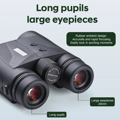 2400M Green Rangefinding Binoculars FMC Lens Coating