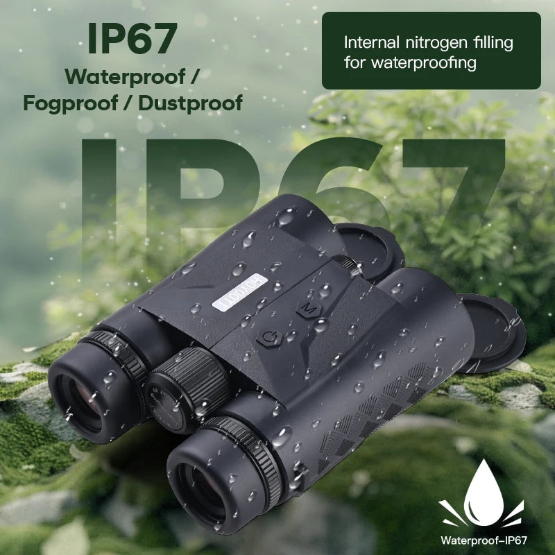 2400M Green Rangefinding Binoculars FMC Lens Coating