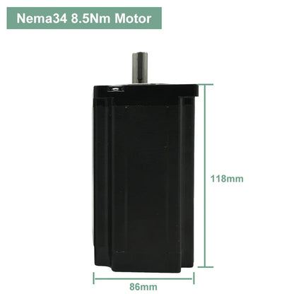 Nema34 8.5Nm 3-Phase Stepper Motor 14mm Shaft
