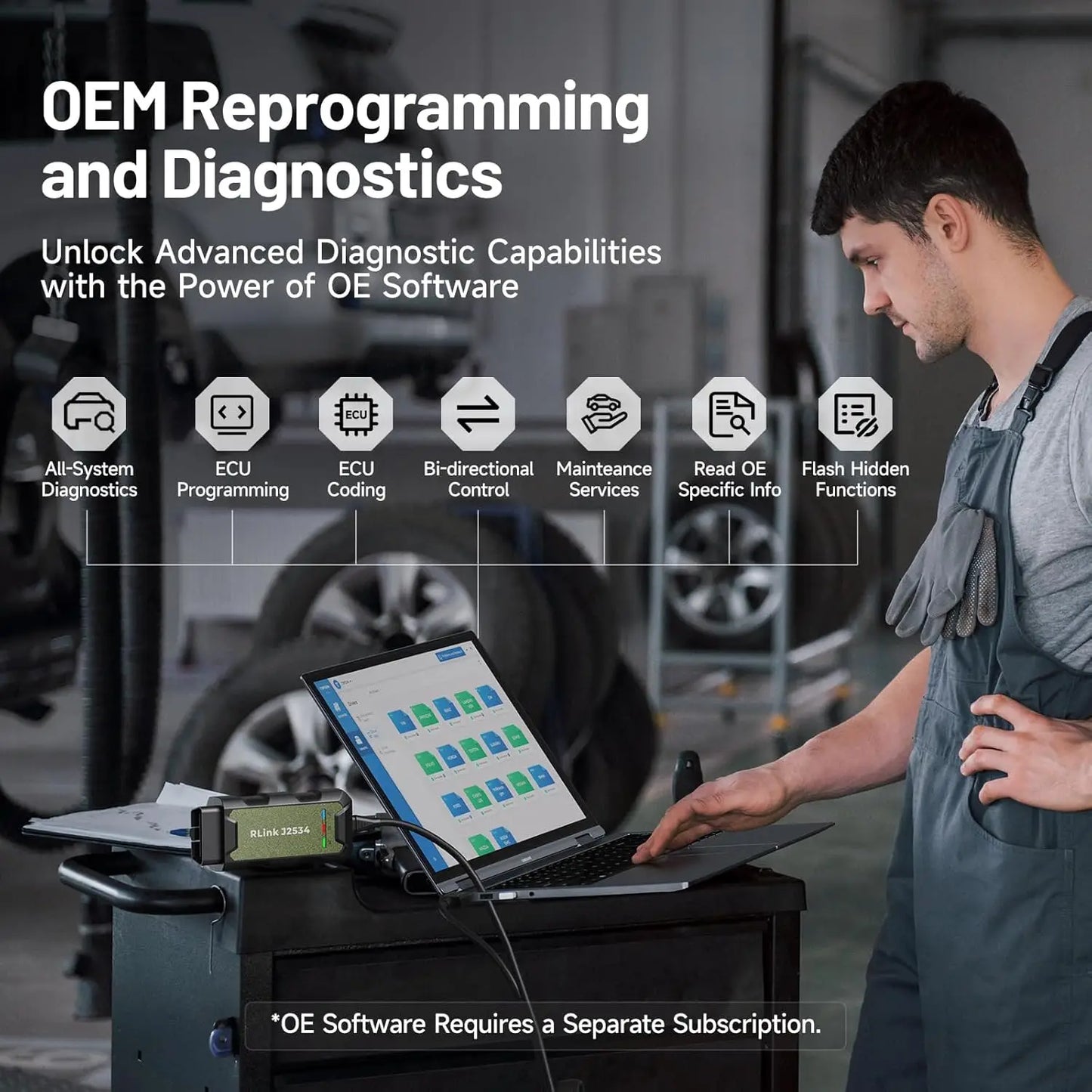 Portable J2534 Pass-Thru VCI Car Diagnostic and Reprogramming