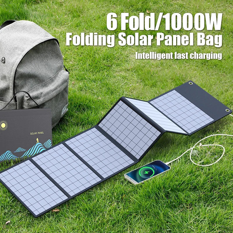 Foldable Solar Panel for Outdoor Power and Charging