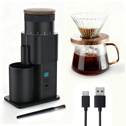 Portable Electric Coffee Grinder with 420 Steel Blade