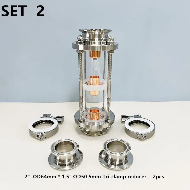 Stainless Steel 304 Distillation Column with Copper Bubble Plates