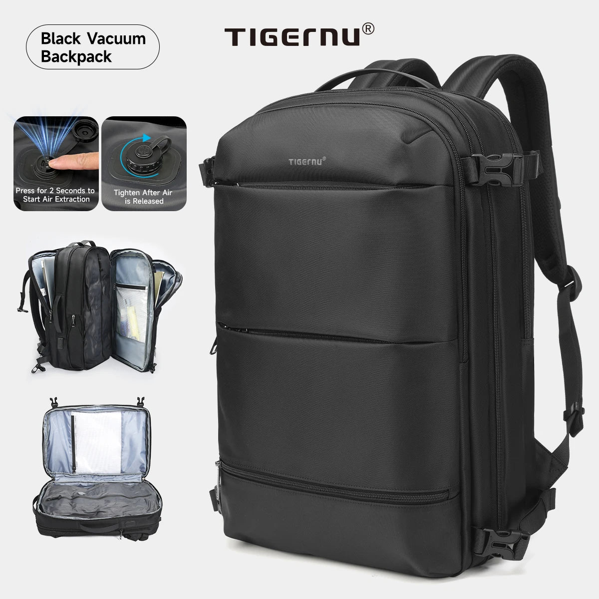 Smart Compression Backpack for Travel and School