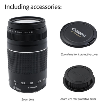 Telephoto Zoom Lens Canon EF Mount 75 to 300mm F4