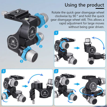 Professional Tripod Head with Arca Swiss Pan Adjustment