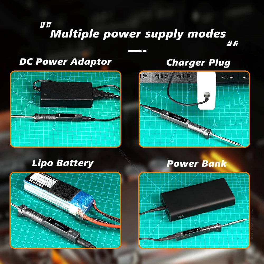 90W USB Electric Soldering Iron Adjustable Temperature
