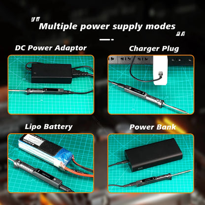 90W USB Electric Soldering Iron Adjustable Temperature