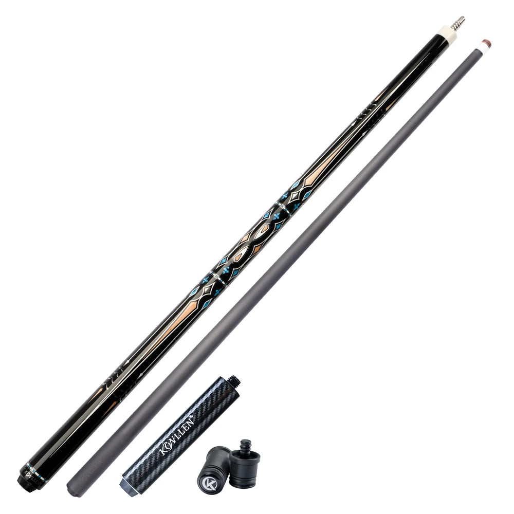 Pro 3-Cushion Carom Cue 12mm Carbon Fiber