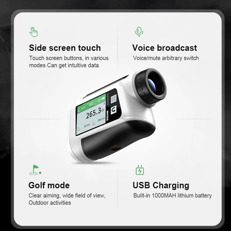 Long Range Golf Laser Rangefinder 1500m Smart Distance Tool