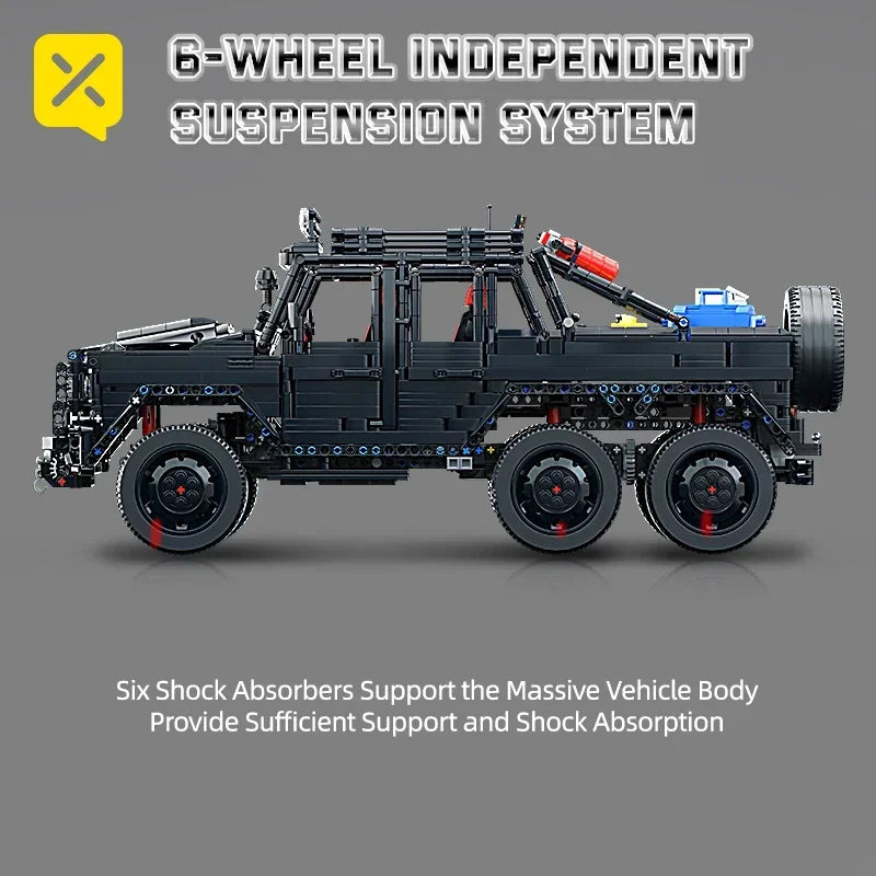 Technical SUV Car Model Blocks Creative Adult Kit