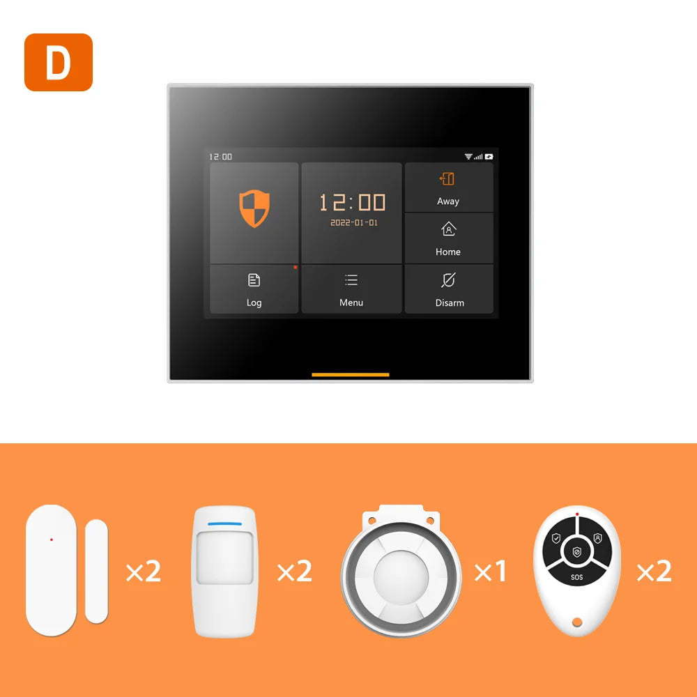 4G Wireless Home Security Kit 2 Sensors