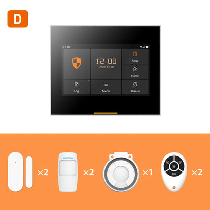 4G Wireless Home Security Kit 2 Sensors