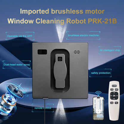 Smart Robot Window Cleaner with Dual Water Spray