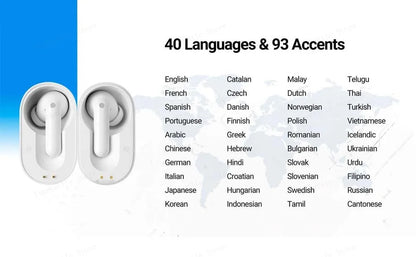 Smart Bluetooth Translation Earbuds for Travel & Business