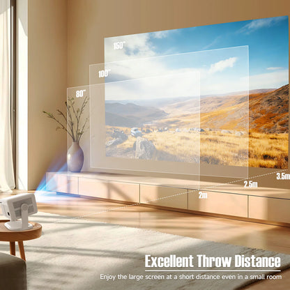 Native 1080P 650ANSI 8K Smart Projector WiFi6