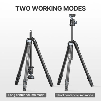Carbon Fiber Travel Tripod with Horizontal Extension Rod