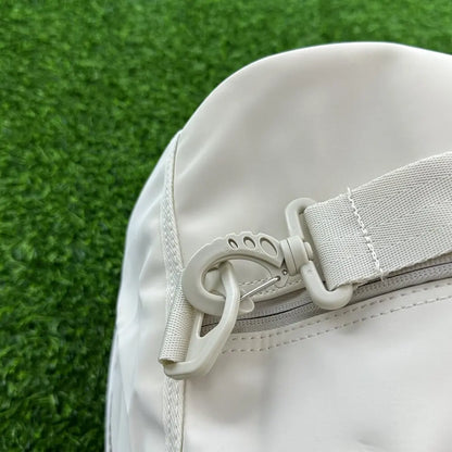 Vintage Tennis Racket Duffel Bag Cream for Men and Women