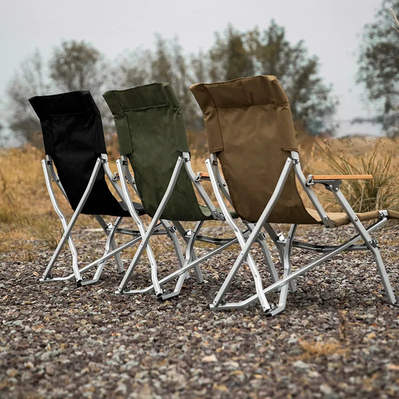 Portable Camping Chair with Backrest 600D Oxford Cloth