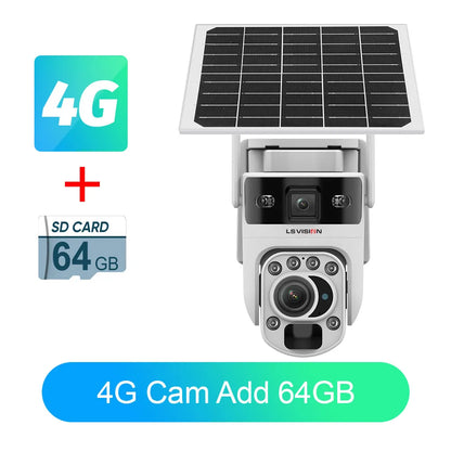 4G Solar Camera with 64GB Storage & Zoom