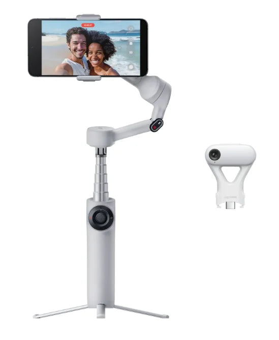 Portable AI Smartphone Gimbal Grey Plus Bundle 360 Tracking