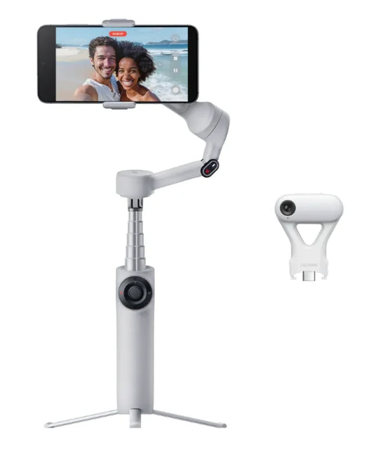 Portable AI Smartphone Gimbal Grey Plus Bundle 360 Tracking