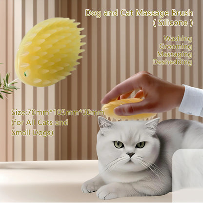 10-Piece Silicone Pet Grooming Brush Set