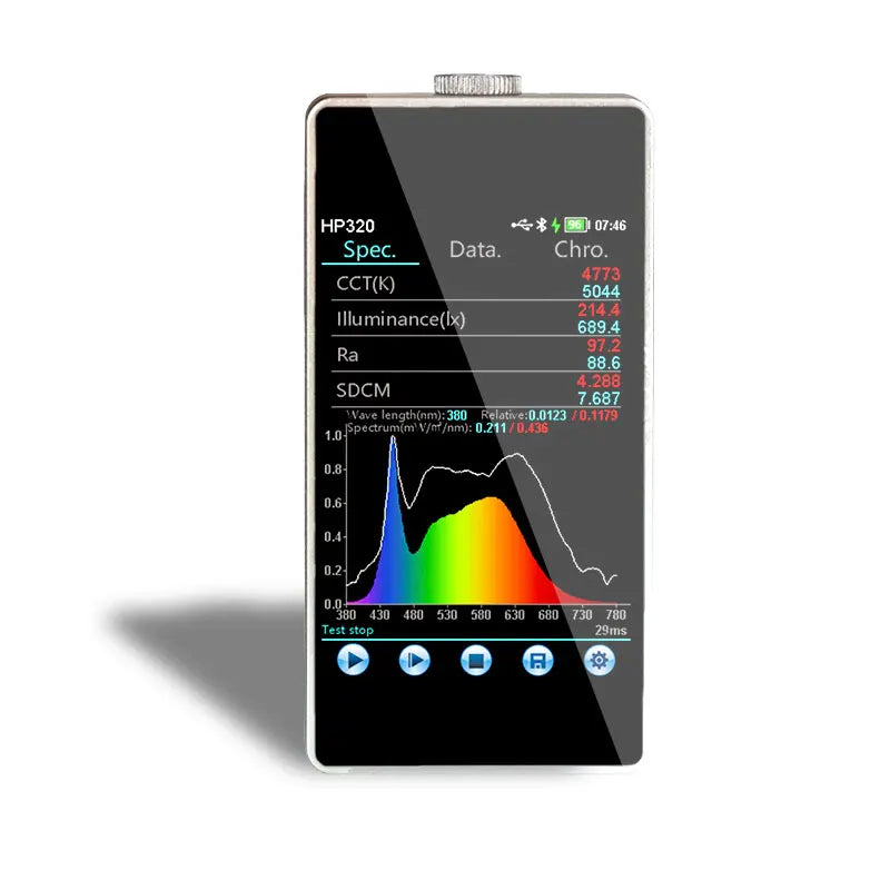 Handheld Spectral Illuminance & Color Temperature Meter