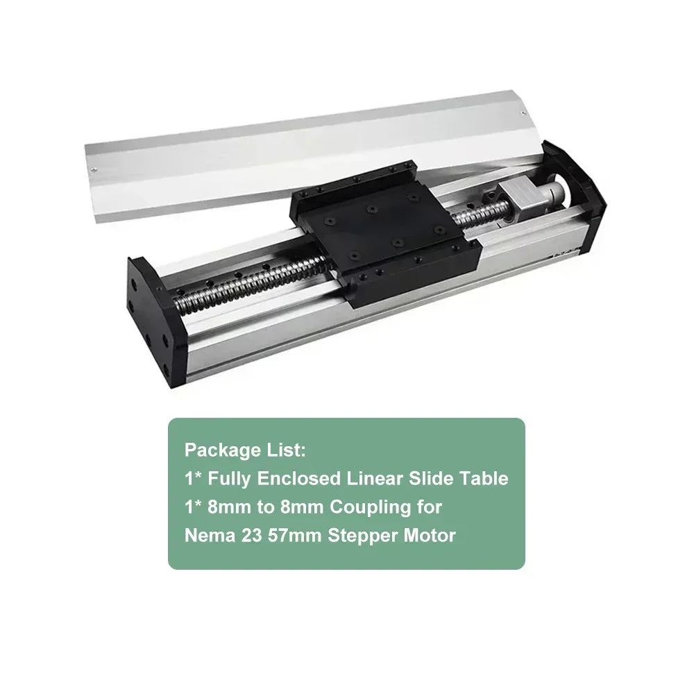 100mm Stroke Linear Slide Table with Ball Screw Drive