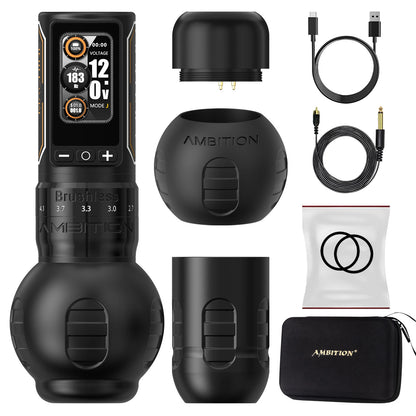 Portable Tattoo Pen Black 2400mAh Battery