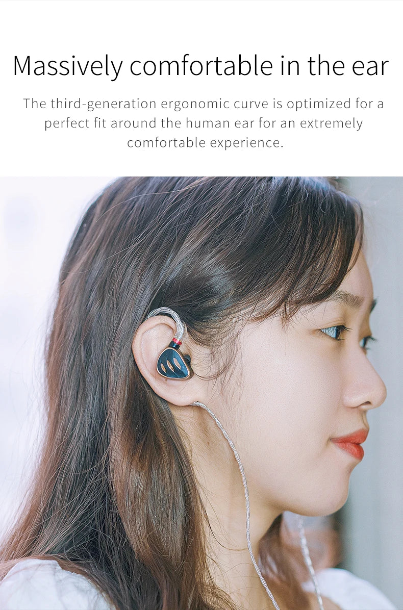 2BA+2DD HiFi In-Ear Earphones with High Fidelity Sound
