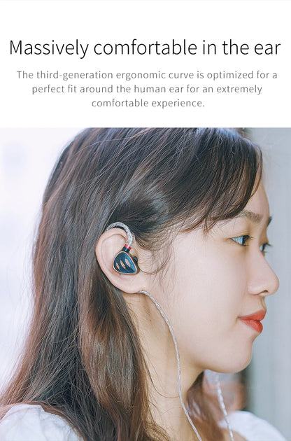 2BA+2DD HiFi In-Ear Earphones with High Fidelity Sound