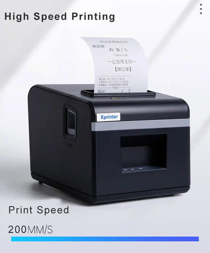 80mm Thermal Receipt Printer 200mm/s Auto Cutter WiFi USB