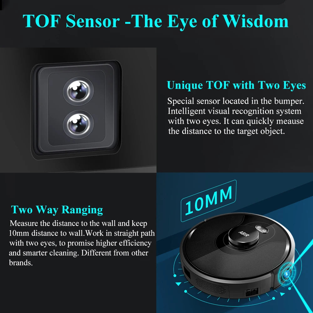 Laser Mapping Robot Vacuum with Multi-Floor Memory & UV Lamp