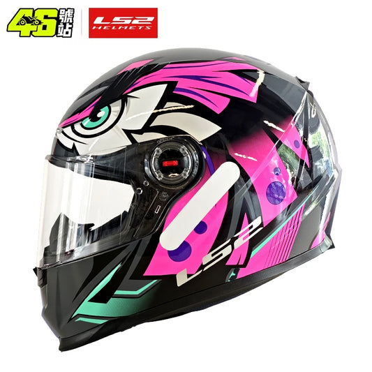 Pink Tribe Full Face Motorcycle Helmet ECE L