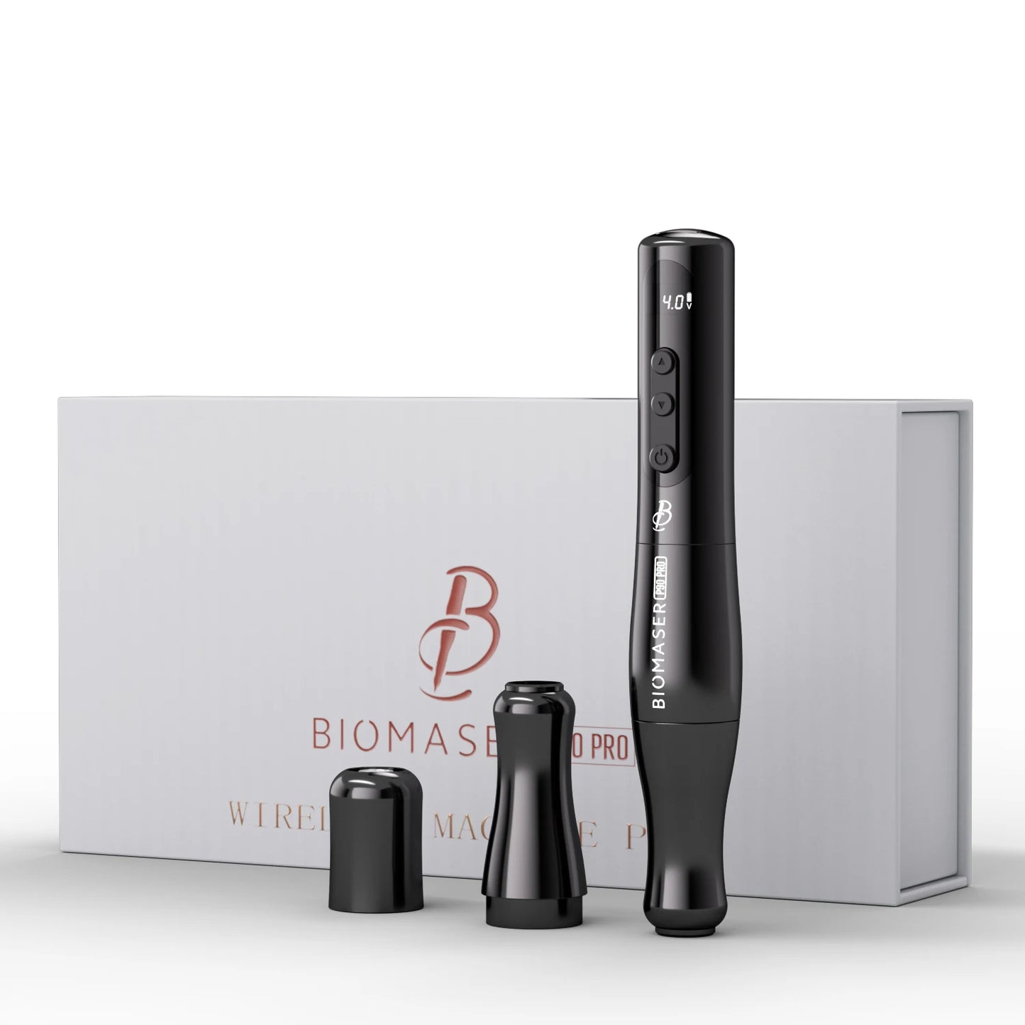Cordless Rotary Tattoo Pen 2400mAh Battery 3.5mm Stroke Black