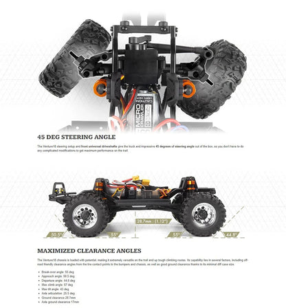 High Speed 4WD Brushless RC Crawler 1/18 Red