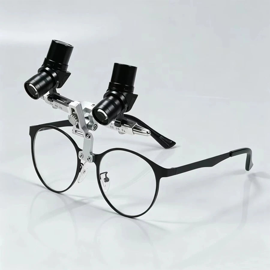 5X Dental Binocular Magnifier with Metal Frame Black